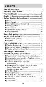 Preview for 6 page of Casio FX-100W User Manual