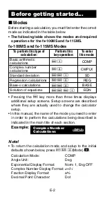 Предварительный просмотр 4 страницы Casio FX 115MS - Plus Scientific Calculator User Manual