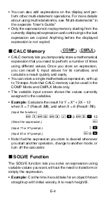 Предварительный просмотр 6 страницы Casio FX 115MS - Plus Scientific Calculator User Manual