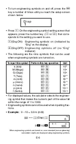 Предварительный просмотр 8 страницы Casio FX 115MS - Plus Scientific Calculator User Manual