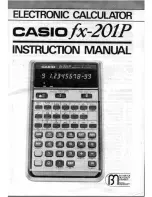 Preview for 1 page of Casio FX-201P Instruction Manual