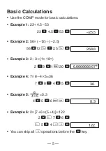 Preview for 7 page of Casio FX 260 - Solar Scientific Calculator User Manual