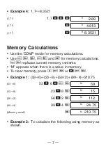 Preview for 9 page of Casio FX 260 - Solar Scientific Calculator User Manual