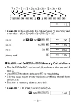 Preview for 10 page of Casio FX 260 - Solar Scientific Calculator User Manual