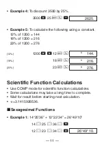 Preview for 13 page of Casio FX 260 - Solar Scientific Calculator User Manual