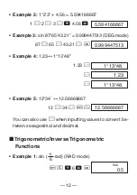 Preview for 14 page of Casio FX 260 - Solar Scientific Calculator User Manual