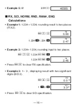 Preview for 18 page of Casio FX 260 - Solar Scientific Calculator User Manual