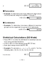 Preview for 20 page of Casio FX 260 - Solar Scientific Calculator User Manual