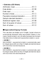 Preview for 26 page of Casio FX 260 - Solar Scientific Calculator User Manual