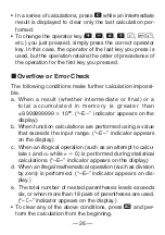 Preview for 28 page of Casio FX 260 - Solar Scientific Calculator User Manual