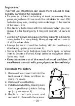 Preview for 30 page of Casio FX 260 - Solar Scientific Calculator User Manual