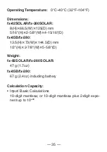 Preview for 37 page of Casio FX 260 - Solar Scientific Calculator User Manual