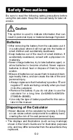 Preview for 4 page of Casio FX 300 MS User Manual