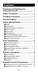 Preview for 7 page of Casio FX 300 MS User Manual