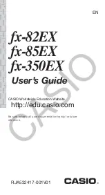 Casio fx-350EX User Manual preview