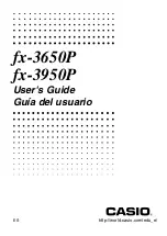 Casio fx-3650P II User Manual preview