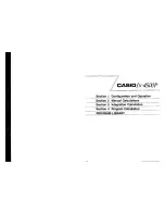 Предварительный просмотр 2 страницы Casio fx-4500P Owner'S Manual