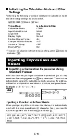 Preview for 12 page of Casio fx-500ES User Manual