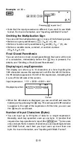 Preview for 13 page of Casio fx-500ES User Manual