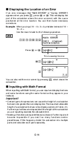 Предварительный просмотр 16 страницы Casio fx-500ES User Manual