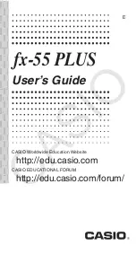 Preview for 1 page of Casio FX-55 PLUS User Manual