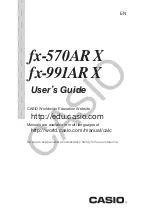 Casio fx-570AR X User Manual preview