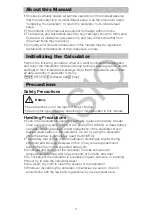 Preview for 3 page of Casio fx-570AR X User Manual