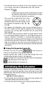 Preview for 4 page of Casio fx-570ES User Manual