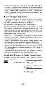 Preview for 14 page of Casio fx-570ES User Manual