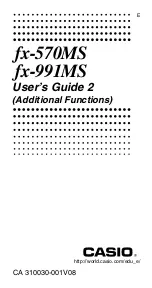 Casio fx-570MS User Manual preview