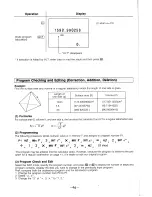 Предварительный просмотр 48 страницы Casio FX-603P Instruction Manual