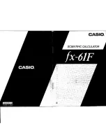 Casio FX-61F SCIENTIFIC CALCULATOR Manual preview