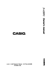 Preview for 1 page of Casio FX-6300G Owner'S Manual