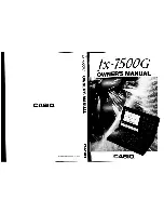 Casio fx-7500G Owner'S Manual preview