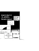 Casio FX-8700G Owner'S Manual preview