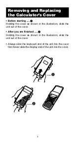 Preview for 3 page of Casio fx 991MS - Scientific Display Calculator User Manual