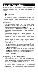 Preview for 4 page of Casio fx 991MS - Scientific Display Calculator User Manual