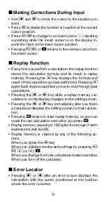 Preview for 11 page of Casio fx 991MS - Scientific Display Calculator User Manual