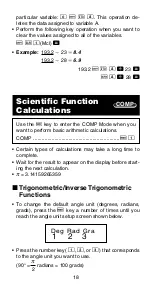 Preview for 20 page of Casio fx 991MS - Scientific Display Calculator User Manual