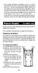 Preview for 40 page of Casio fx 991MS - Scientific Display Calculator User Manual