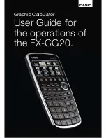 Предварительный просмотр 1 страницы Casio FX-CG20 User Manual