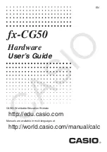 Casio fx-CG50 Hardware User'S Manual предпросмотр