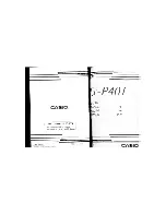 Предварительный просмотр 1 страницы Casio FX-P401 User Manual