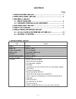 Preview for 2 page of Casio G-2400 Service Manual & Parts List