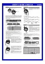 Preview for 2 page of Casio G'MIX 5A User Manual