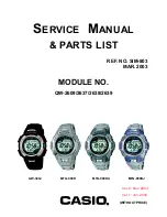 Casio GW-300J Service Manual & Parts List предпросмотр