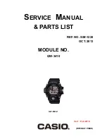 Casio GW-9400-1 Service Manual & Parts List preview