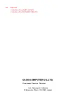 Предварительный просмотр 11 страницы Casio HR-100TM Service Manual & Parts List