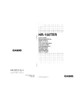 Предварительный просмотр 1 страницы Casio HR-150TER User Manual