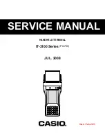 Casio IT-3100 Service Manual preview